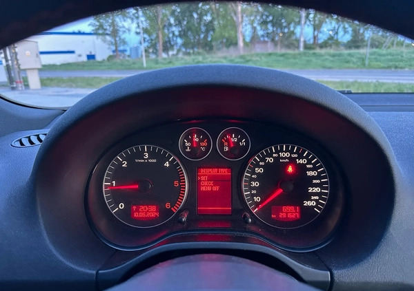 Audi A3 cena 19000 przebieg: 291627, rok produkcji 2008 z Piła małe 154